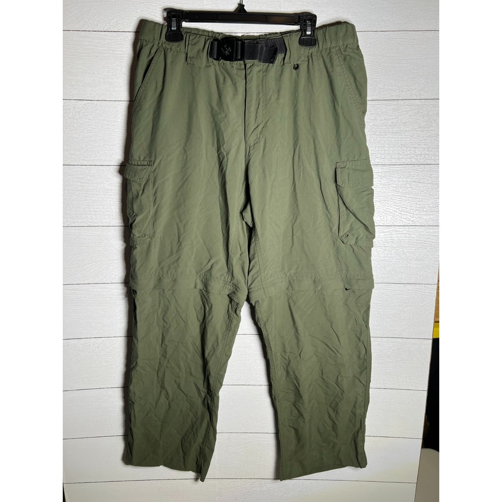 Boy Scouts of America XL Switchback Cargo Uniform Convertible Pants 34x29 Green